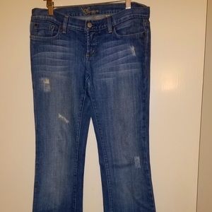 Bebe boot cut jeans. I used to work there, worn very few times.